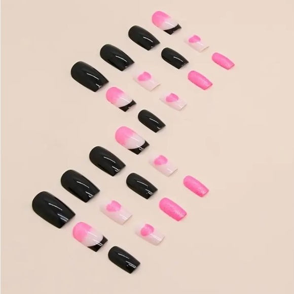 24pcs glossy short press on nails - Picture 3 of 5